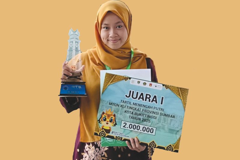 Faiza Ilham, Qoriah Muda Berprestasi Yang Harumkan Nama Padang Pariaman